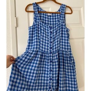 Urban Outfitters Plaid Babydoll Dress